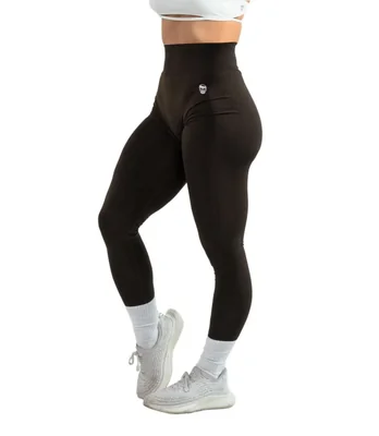 Leggings sin costuras Infinity de cintura alta Gymreapers color espresso