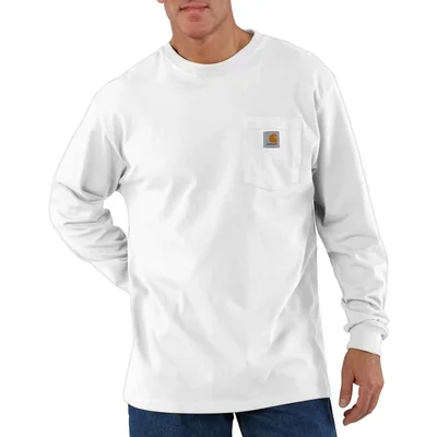 Camiseta Carhartt Dearborn Holgada Blanca Talla Grande Alta