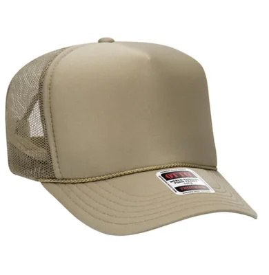 Gorra Trucker Alldayshirts de Malla Caqui – 5 Paneles y Corona Alta
