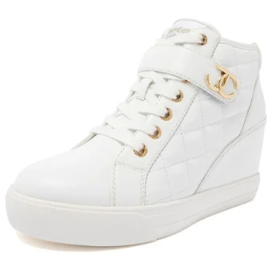 Zapatillas de caña alta Juicy Couture Journey 10 blancas acolchadas