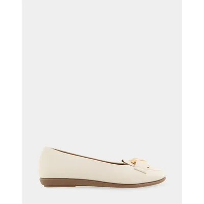 Flats aerosoles mujer dama bell blanco bailarinas casual