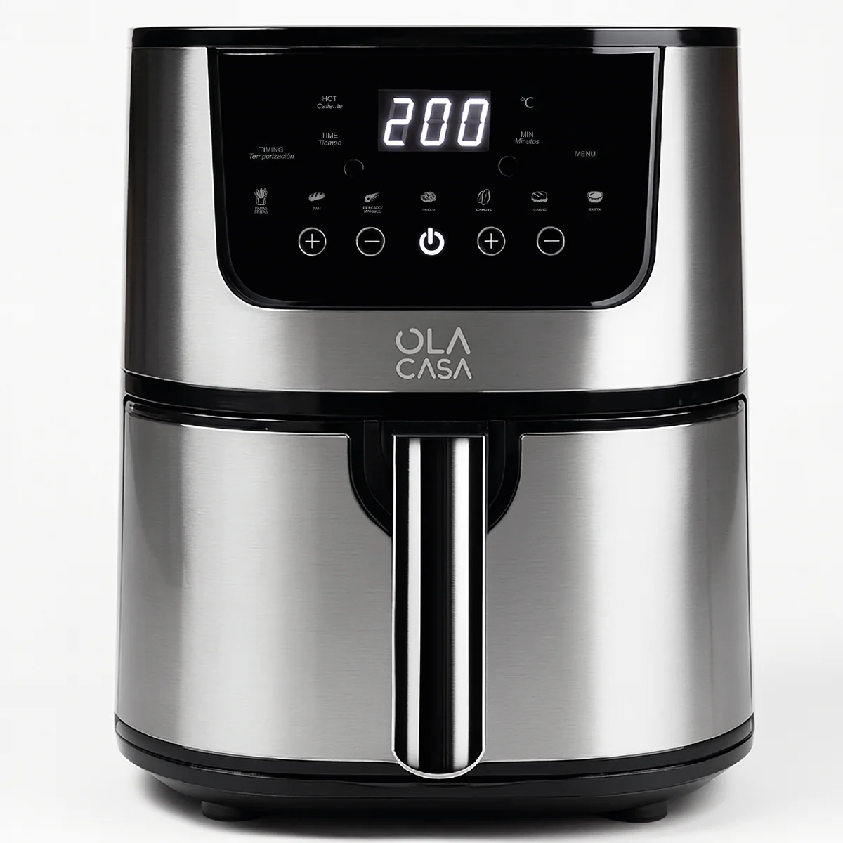 Freidora de Aire Ola Casa 7L con panel digital y Programas Automáticos