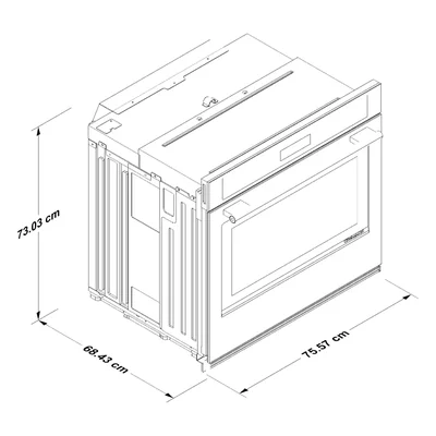 Horno Eléctrico Empotrable KitchenAid KOES530SPS de 76 cm (30") con modo No Preheat Air Fry y Printshield