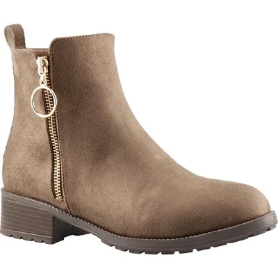 Botín de mujer estilo Chelsea con cierre lateral decorativo UH LULU by 2215 PRISCO NUTRIA 23/26