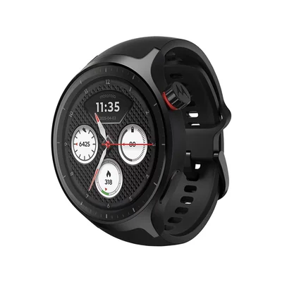 Motorola Moto Watch Matte Black Volcanic Ash Band