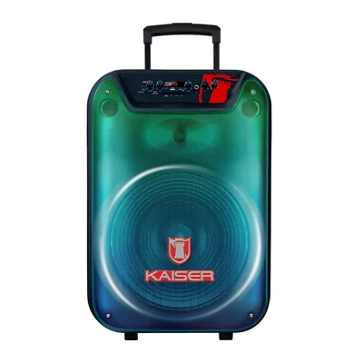 Bocina Bluetooth Kaiser Ksw-3515 De 15 Pulgadas 25 000w Pmpo 35w Rms Más Micrófono Alámbrico