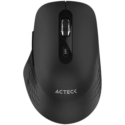 Mouse Acteck Optimize Flow Mi480 Ergonomico 1600dpi 6 Botones Inalambrico Usb 2.4 Ghz Negro Ac-93983