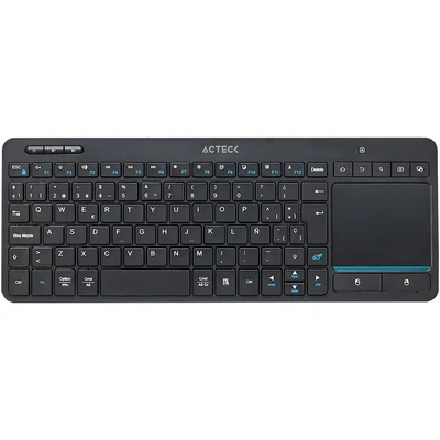 Teclado Multidispositivo Acteck Inspire Smart Ti707 Inalambrico Usb 2.4 Ghz + Bt Touchpad Integrado Tamaño 60% Negro