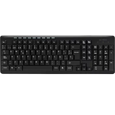 Teclado Acteck Ac-913973 Inalámbrico Negro Estándar