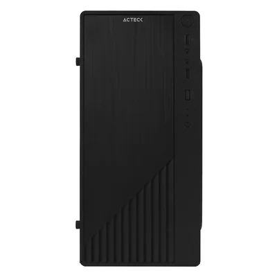 Gabinete Acteck Kioto Gc220 Micro Atx Fuente 500w Acrilico Micro Torre Usb 2.0 Ac-933063 color Negro
