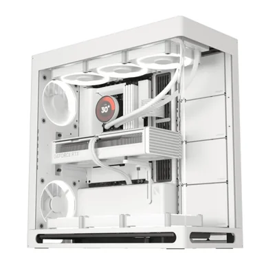 Gabinete Atx Mid Tower Aerocool Havn Hs 420 Color Blanco