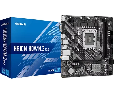 Placa Base Asrock H610m-hdvm.2 R2.0 Ddr4 Pcie 4.0 Micro-atx - Venta Internacional.