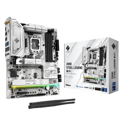 Placa Madre Asrock Intel Core Ultra Z890 Steel Legend Wifi 7 - Venta Internacional.