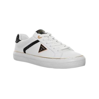 Tenis Casual Guess Blanco Combinado con Aplicación Brillos para Mujer