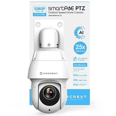 Cámara De Seguridad Amcrest Ip2m-863ew-ai-v2 2mp Ptz Outdoor - Venta Internacional.