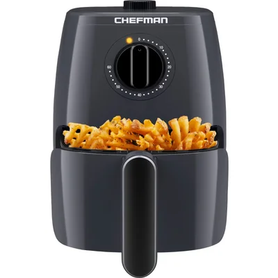 Freidora Chefman Turbofry Gris 2 Litros 1000 W Temporizador 60 Minutos - Venta Internacional.