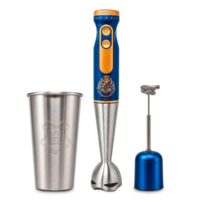Warner Harry Potter Batidora De Inmersión Con Espumador  Hp-1206 Licuadora De Mano Con Vaso De 650 Ml  Espumador Y Cuchillas