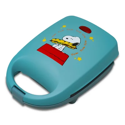 Snoopy Peanuts Sandwichera Eléctrica Antiadherente Ps-sw1 Azul