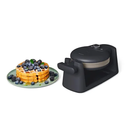 Wafflera Bella Giratoria 18 Cm Con Recubrimiento Cerámico No Tóxico Pizarra - Venta Internacional.