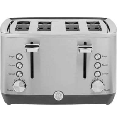 Ge Tostadora De 4 Rebanadas Grande Acero Inoxidable