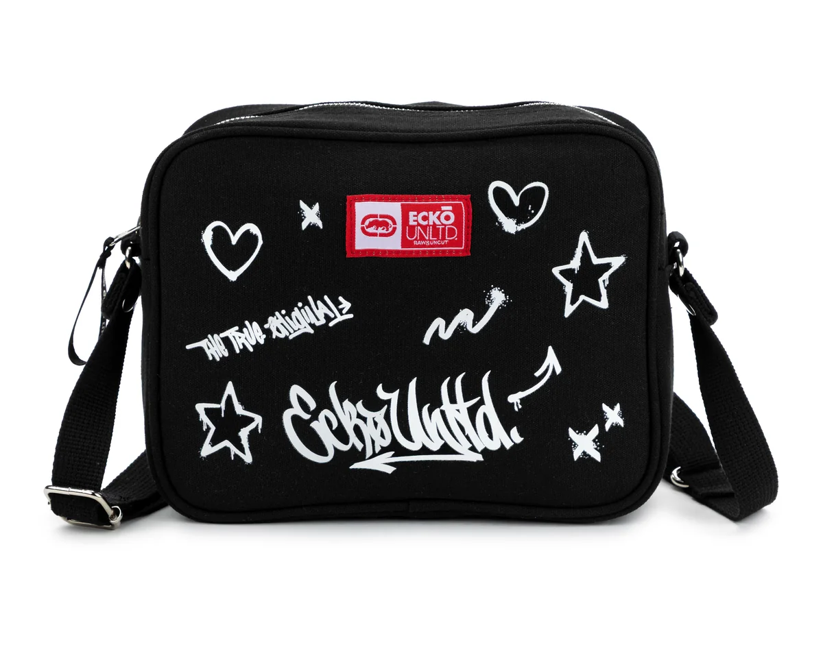 Bolsa Cruzada Ecko Unltd. Negra