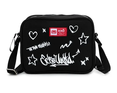 Bolsa Cruzada Ecko Unltd. Negra