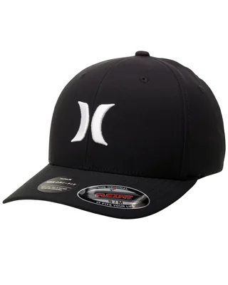 Gorra Hurley Flexfit Negrablanca Visera Curva Para Hombre - Venta Internacional.
