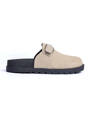 Zuecos de Piel Gamuza Calzado Daraimar para Mujer