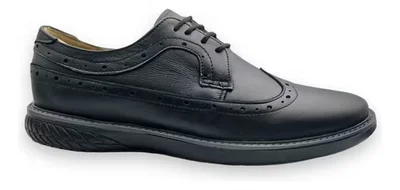 Zapato Bostoniano Casual R Cómodos 500 Negro de Piel de Borrego para Caballero