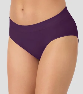 Calzón hipster sin costuras liso Mujer