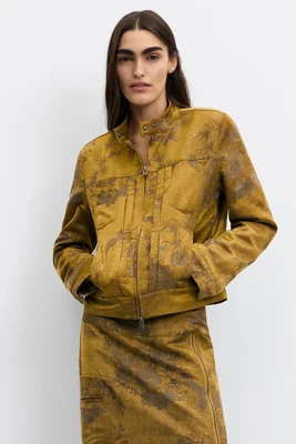 chaqueta regular estampado