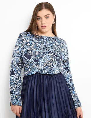 Blusa manga larga para mujer