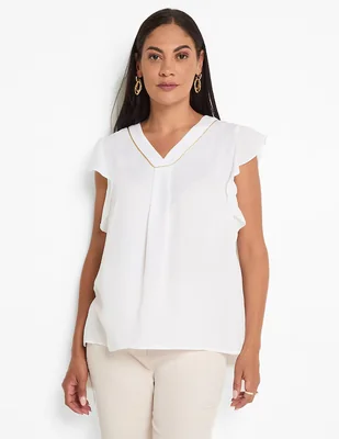 Blusa manga corta para mujer