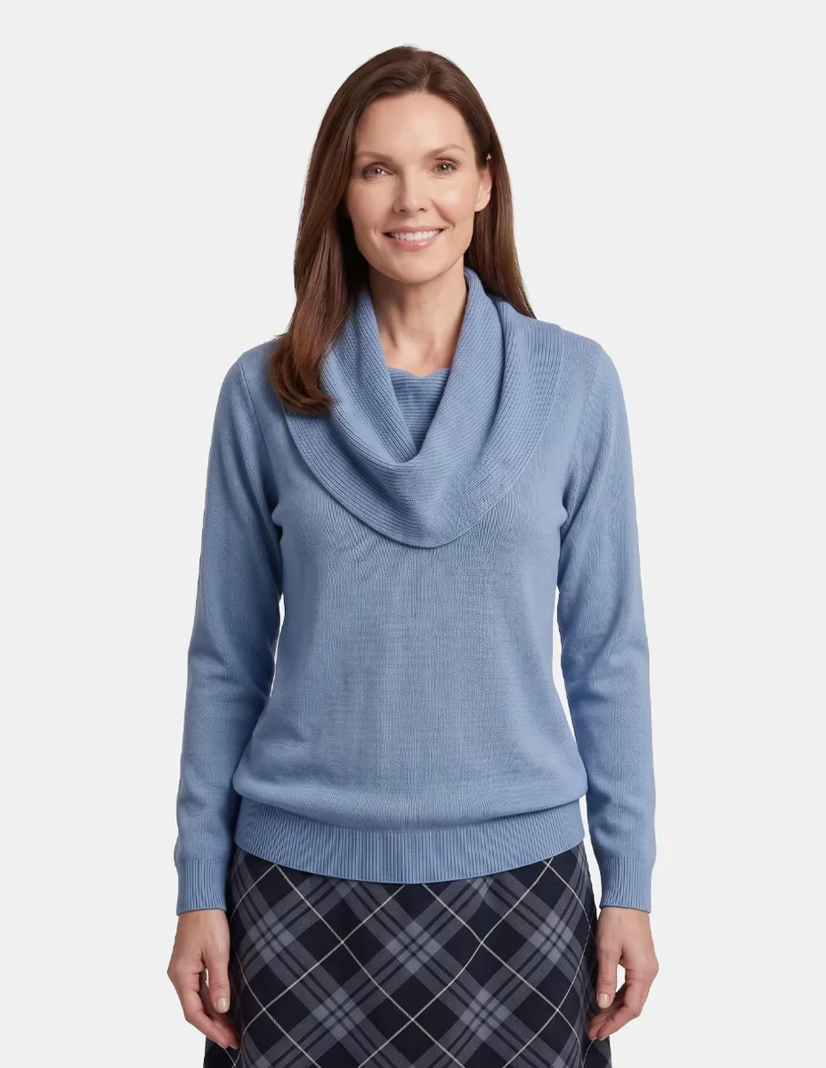 Blusa eithne manga larga para mujer