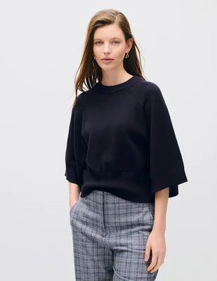 Suéter cuello redondo para mujer
