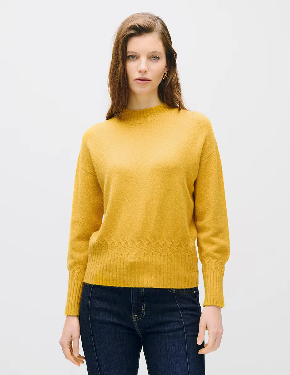 Suéter cuello alto para mujer