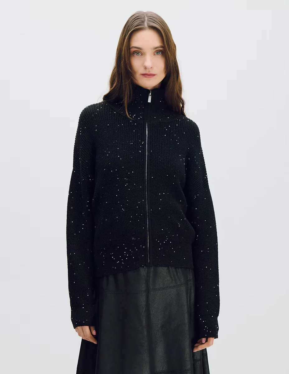 Suéter cuello alto para mujer
