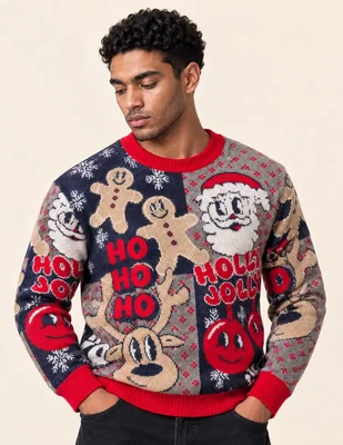 Suéter Navidad OI26 cuello Redondo para hombre