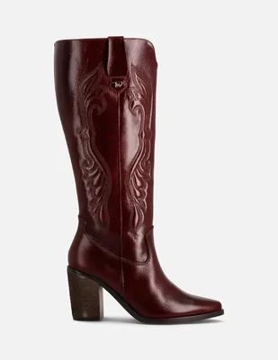 Bota Arriba de la rodilla de Piel para mujer