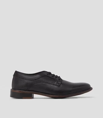 Zapatos casuales Oxford con tacón bajo ancho Hombre