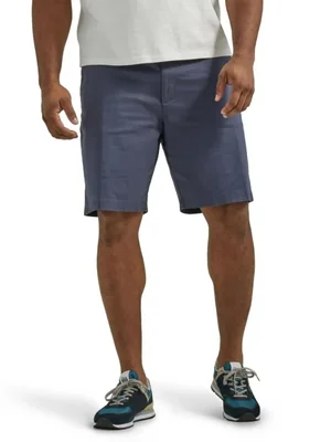 Shorts Lee Extreme Motion de Frente Plano Azul Marino 25 cm