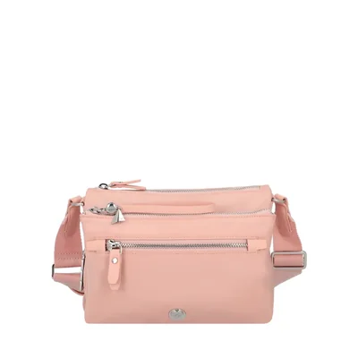 Bolsa de hombro + Pouch Karissa Evo rosada
