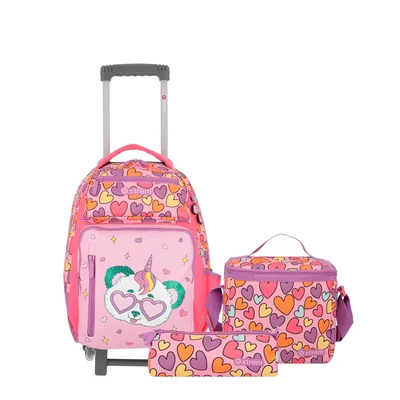 Pack Run mochila + lonchera + lapicera multicolor