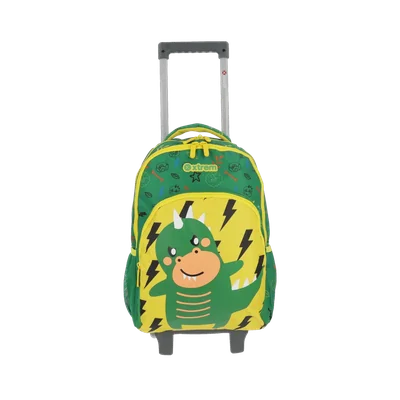 Mochila con ruedas para niños Lincoln verde