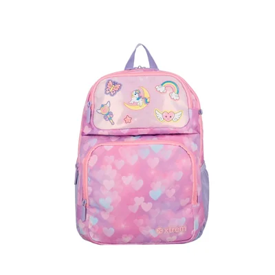 Mochila escolar Hopper 2.0 Pink corazones