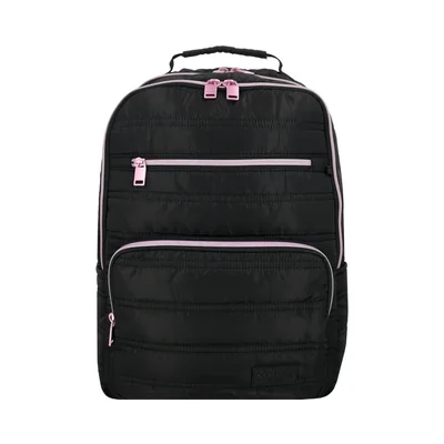 Mochila para laptop 16" Nebraska negra-lila