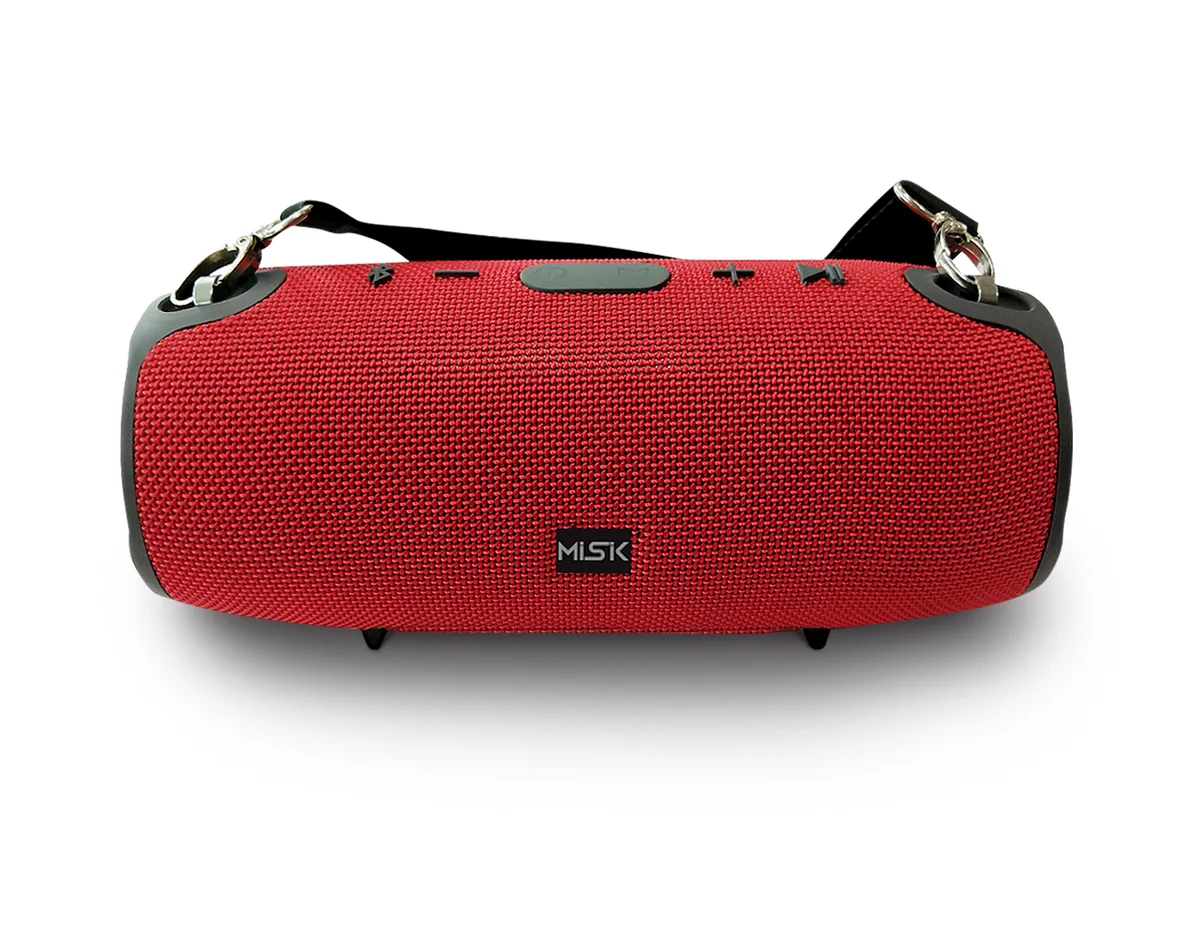 Bocina Portatil Bluetooth Misik IPX5 Roja