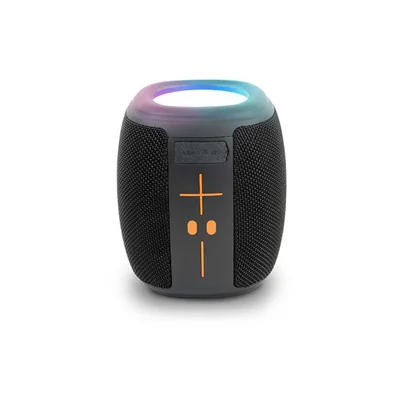 Bocina Portátil TWS Misik con Luces Led y USB Negro