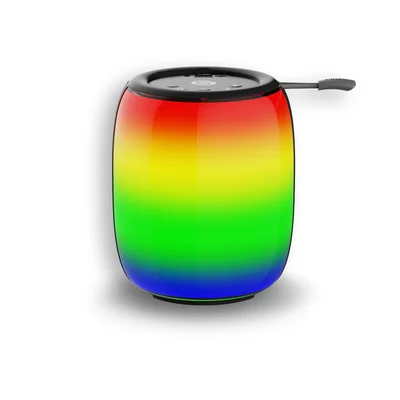Bocina Portátil Misik con TWS y Luces Led Flame Negro MS249