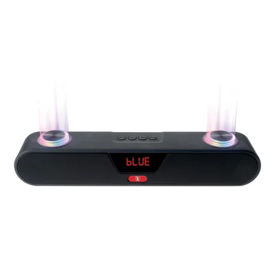 Bocina Recargable Kaiser 10 W Luz RGB 2x2 Pulgadas Negro KSW-3000-2